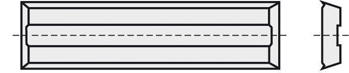 BRÜCK HW-WP 50 x 10 x 1,5 mm B20 mit Spanleitstufe BRÜCK HW-WP 50 x 10 x 1,5 mm B20 mit Spanleitstufe