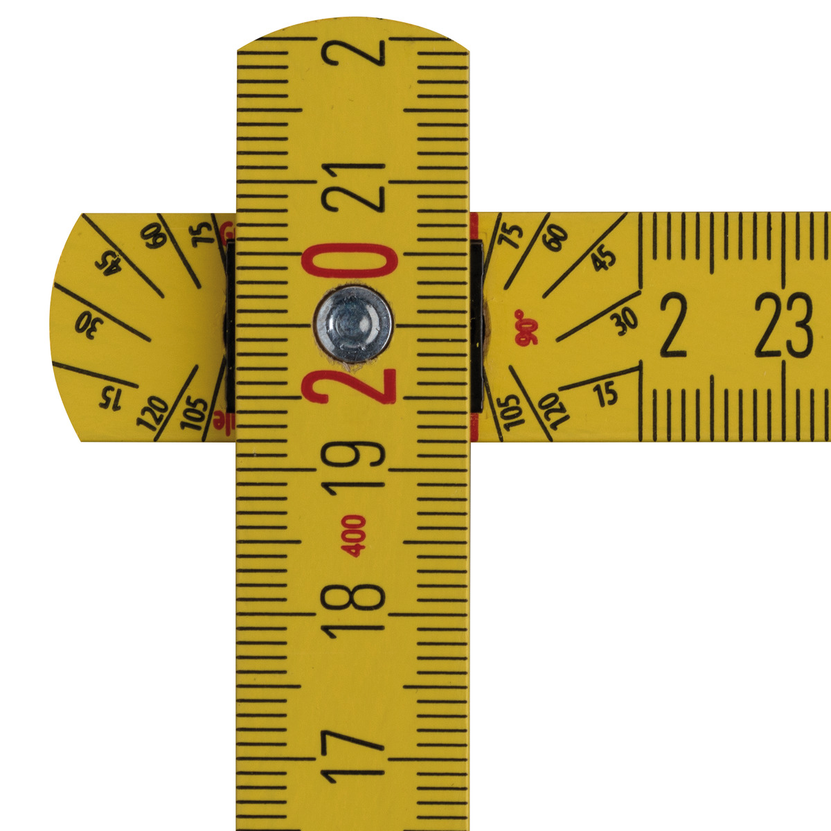 STABILA Zollstock Type 407, 2 m, gelb, metrische Skala, Winkelfunktion, Meterstab aus PEFC-zertifiziertem Holz, Stahlblechgelenke mit integrieter Stahlfeder STABILA Zollstock Type 407, 2 m, gelb, metrische Skala, Winkelfunktion, Meterstab aus PEFC-zertifiziertem Holz, Stahlblechgelenke mit integrieter Stahlfeder