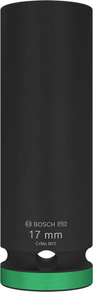 BOSCH PRO Impact Steckschlüsselsatz, 1/2", 17 mm, tief