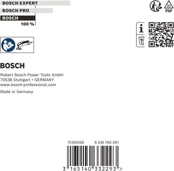 BOSCH Schleifplatte