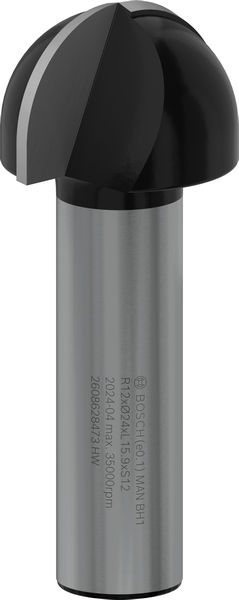 BOSCH PRO Hohlkehlfräser, R 12, Schaft 12 mm