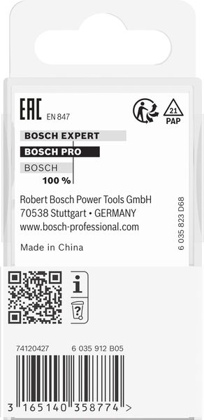BOSCH PRO Fasefräser, 45°, Schaft 1/4"