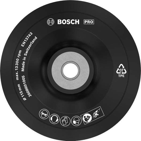 BOSCH PRO Stützteller weich, 115 mm, M14 BOSCH PRO Stützteller weich, 115 mm, M14