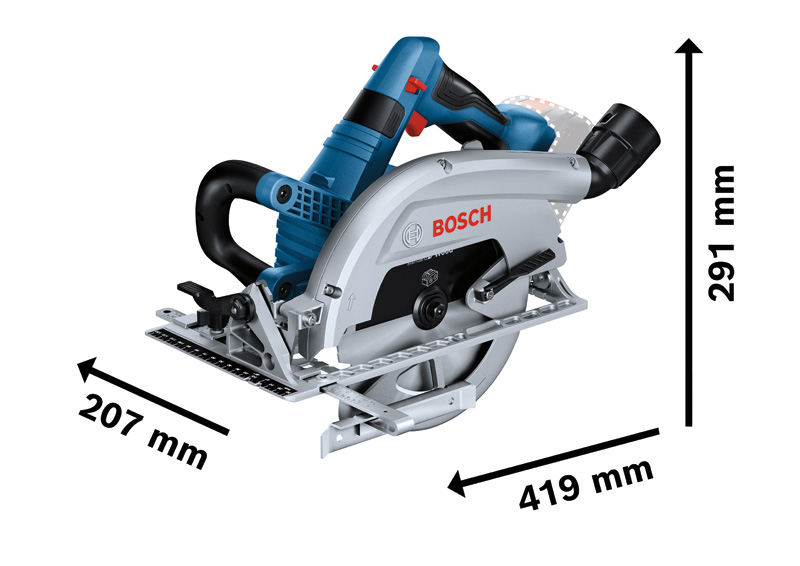 BOSCH Akku-Handkreissäge GKS 18V-70 L (2x ProCore 5,5Ah, GAL1880CV)
