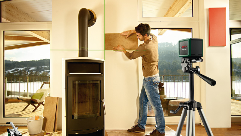 BOSCH Kreuzlinien-Laser Quigo Green Set