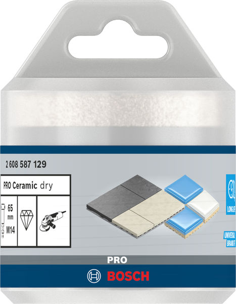 BOSCH PRO Ceramic Trockenbohrkrone, 65 x 35 x 14 mm