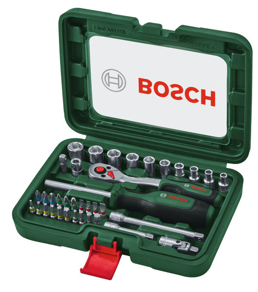 BOSCH Handwerkzeuge 1/4"-Ratschen-Set 37-teilig