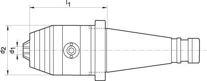 FORTIS Kurzbohrfutter DIN2080 R/L 1,5-16 SK40 FORIS FORTIS Kurzbohrfutter DIN2080 R/L 1,5-16 SK40 FORIS