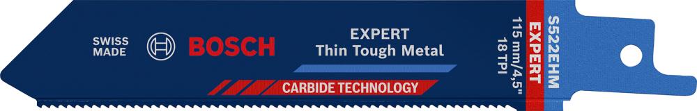 BOSCH EXPERT ‘Thin Tough Metal’ S 522 EHM Säbelsägeblatt, 1 Stück BOSCH EXPERT ‘Thin Tough Metal’ S 522 EHM Säbelsägeblatt, 1 Stück