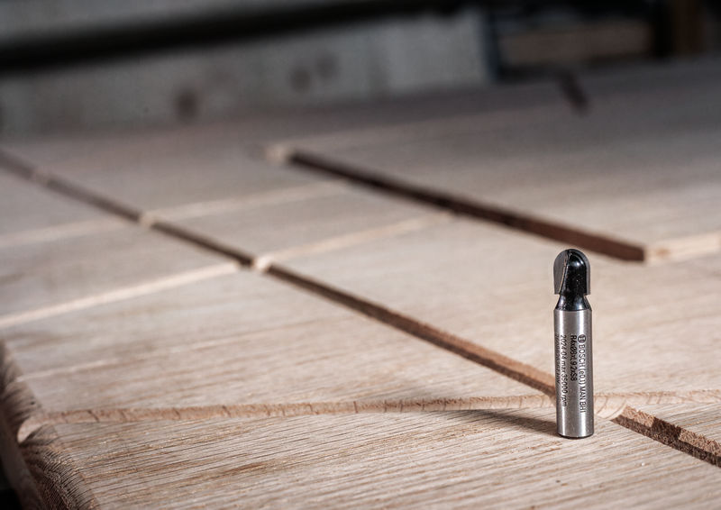 BOSCH PRO Hohlkehlfräser, R 8, Schaft 8 mm