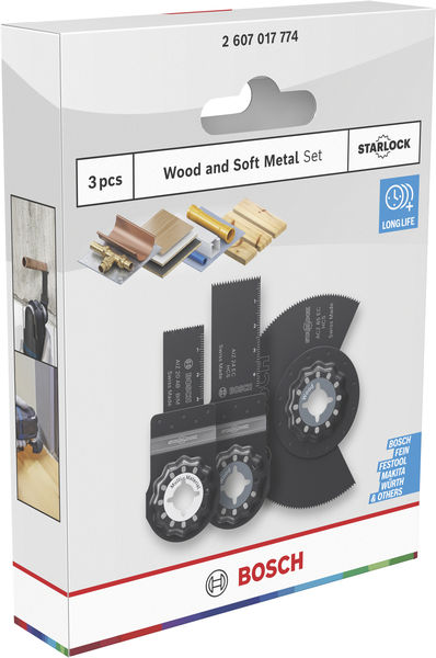 BOSCH Holz und WeichmetallH Blattset, 3-tlg. BOSCH Holz und WeichmetallH Blattset, 3-tlg.
