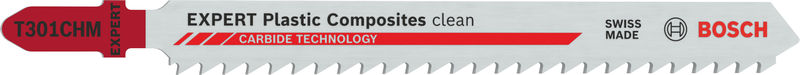 BOSCH EXPERT Plastic Composites clean T301CHM Stichsägeblatt, 3-tlg. BOSCH EXPERT Plastic Composites clean T301CHM Stichsägeblatt, 3-tlg.