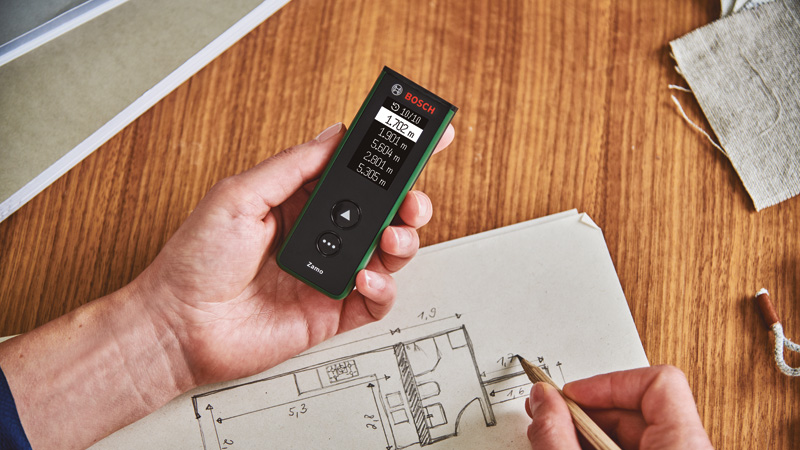 BOSCH Digitaler Laser-Entfernungsmesser Zamo Set