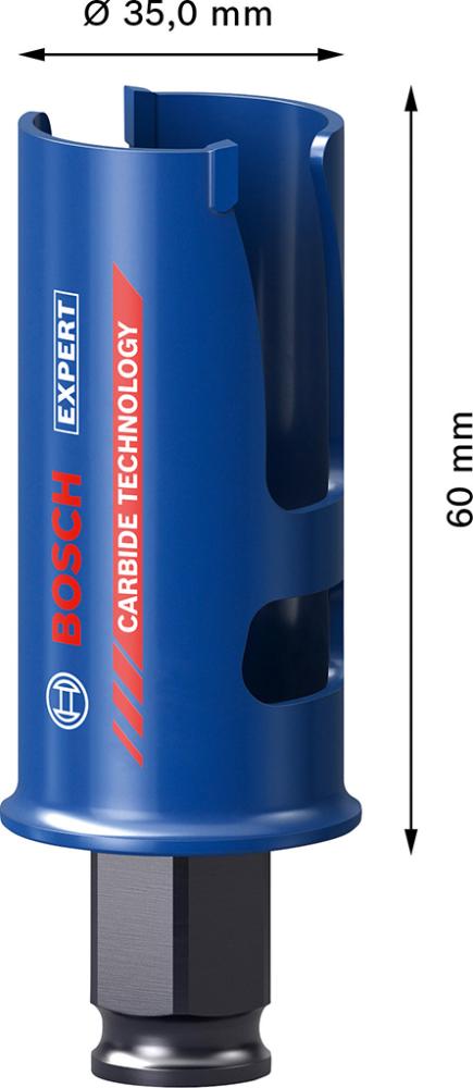 BOSCH EXPERT Construction Material Lochsäge, 35 x 60 mm