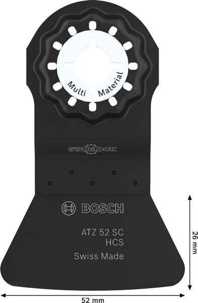 BOSCH ATZ 52 SC Multi Material Tauchsägeblatt, Starlock, 52 x 26 mm, 10-tlg.