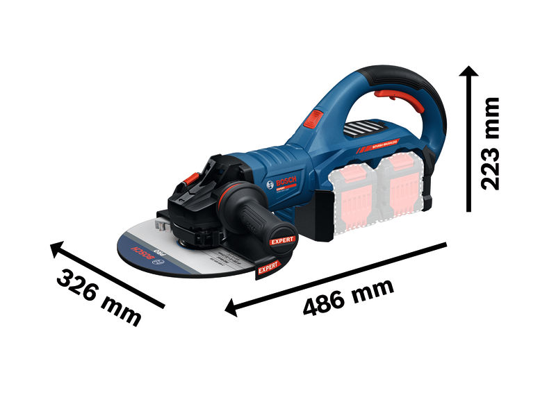 BOSCH EXPERT Akku-Winkelschleifer EXWS18V2-230P