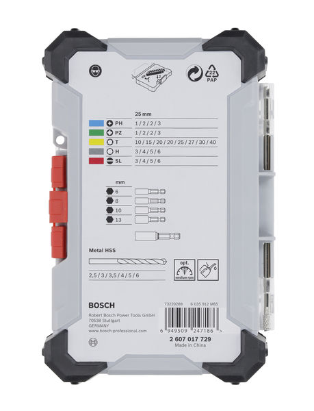 BOSCH Extra Hard Schrauberbit- und Metal HSS Bohrer-Set, 35-tlg. BOSCH Extra Hard Schrauberbit- und Metal HSS Bohrer-Set, 35-tlg.