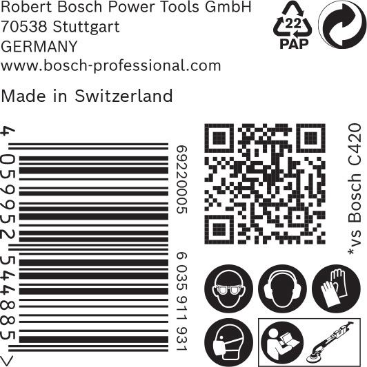 BOSCH EXPERT C470 Schleifp. mit 19 Löchern für Trockenbauschl., 225 mm, K 120, 25 Stk.