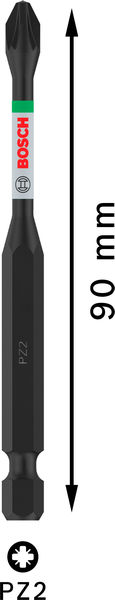 BOSCH PRO Pozidriv Impact Bit, PZ2, 90 mm BOSCH PRO Pozidriv Impact Bit, PZ2, 90 mm