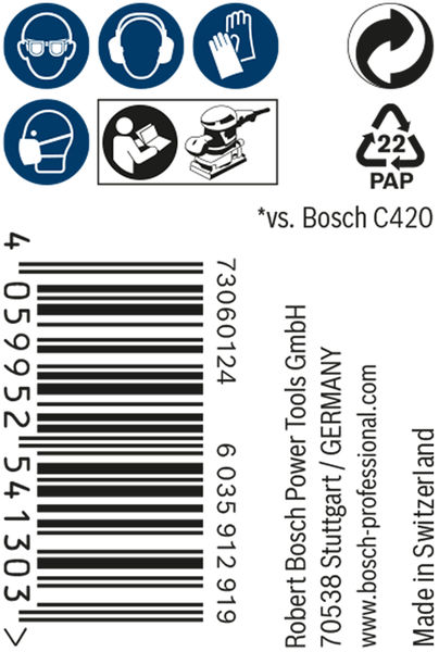 BOSCH EXPERT M480 Schleifnetzrolle, 115x5000mm, K320
