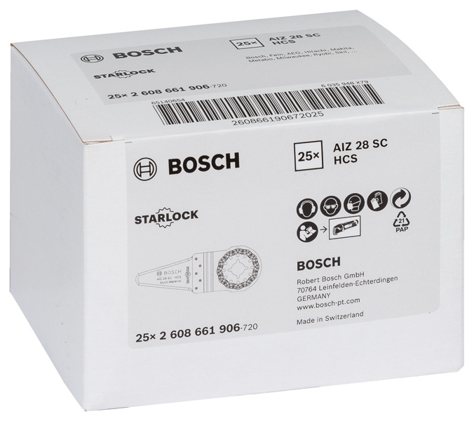 BOSCH HCS Universalfugenschneider AIZ 28 SC, 40 x 28 mm BOSCH HCS Universalfugenschneider AIZ 28 SC, 40 x 28 mm