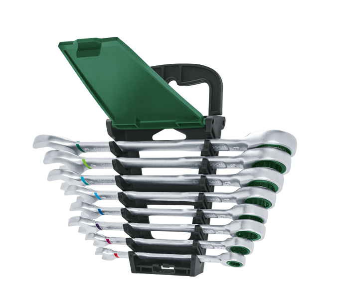 BOSCH Handwerkzeuge Schraubenschlüssel mit Ratsche Set 8-tlg.