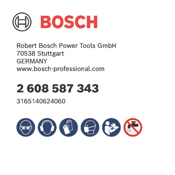 BOSCH Diamanttrockenbohrkrone G 1/2-Zoll, Standard for Universal, 127mm, 150mm, 6, 7mm