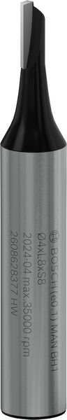 BOSCH PRO Nutfräser, einschneidig, Ø 4 x L 8, Schaft 8 mm BOSCH PRO Nutfräser, einschneidig, Ø 4 x L 8, Schaft 8 mm