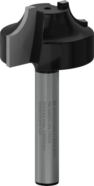 BOSCH PRO Abrundfräser, R 6,3, Schaft 6 mm BOSCH PRO Abrundfräser, R 6,3, Schaft 6 mm