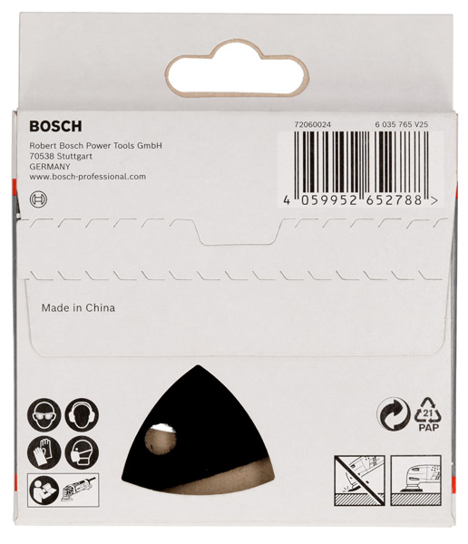 BOSCH Schleiftellerschoner, 93 x 93 mm, 2x BOSCH Schleiftellerschoner, 93 x 93 mm, 2x