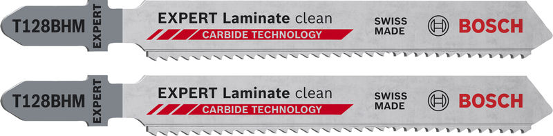 BOSCH EXPERT Laminate Clean T128BHM Stichsägeblatt, 2-tlg.