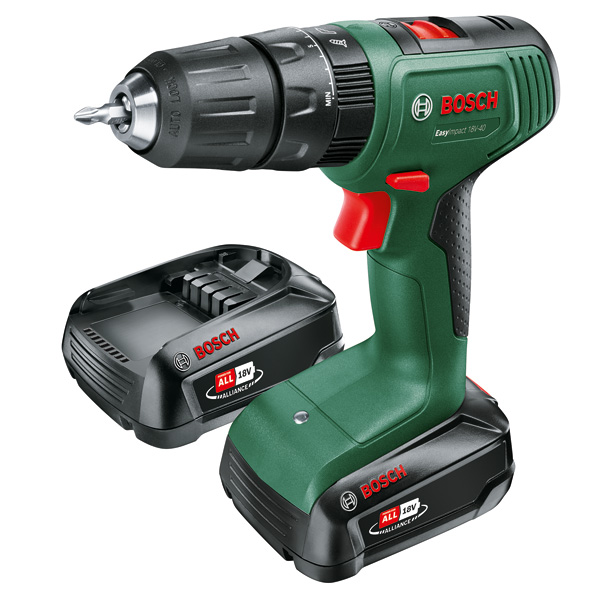 BOSCH Akku-Bohrschrauber EasyImpact 18V-40, 2 x Akku PBA 18V 2.0Ah BOSCH Akku-Bohrschrauber EasyImpact 18V-40, 2 x Akku PBA 18V 2.0Ah