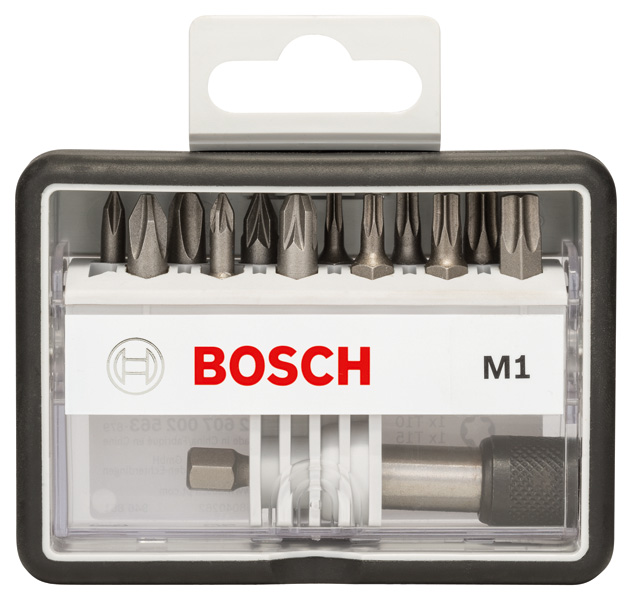 BOSCH 12+1-tlg. Schrauberbit-Set, Robust Line, M PH/PZ/T, Extra Hard-Ausführung BOSCH 12+1-tlg. Schrauberbit-Set, Robust Line, M PH/PZ/T, Extra Hard-Ausführung