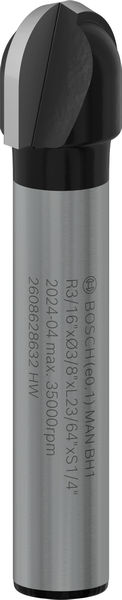 BOSCH PRO Hohlkehlfräser, R 3/16", Schaft 1/4"