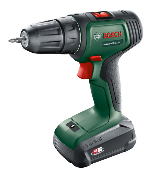 BOSCH Akku-Bohrschrauber UniversalDrill 18V, 1x Akku PBA 18V 1.5Ah BOSCH Akku-Bohrschrauber UniversalDrill 18V, 1x Akku PBA 18V 1.5Ah