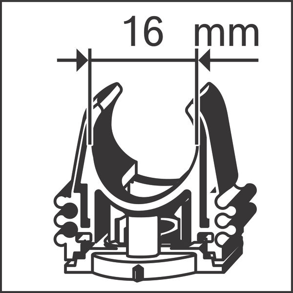 BOSCH PRO EPC Rohrclip, 16 mm BOSCH PRO EPC Rohrclip, 16 mm
