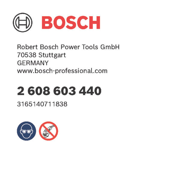 BOSCH Diamantpolierscheiben-Halter M10, 100 mm, 6 mm