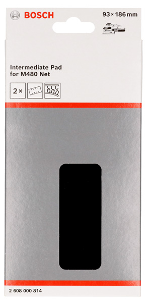 BOSCH Schleiftellerschoner, 93 x 186 mm, 2x