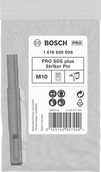BOSCH PRO SDS plus Einschlagwerkzeug, M10, 8,4 x 86 x 26 mm BOSCH PRO SDS plus Einschlagwerkzeug, M10, 8,4 x 86 x 26 mm