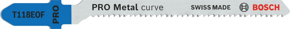 BOSCH PRO Metal curve T118EOF Stichsägeblatt, 83 mm, 5-tlg. BOSCH PRO Metal curve T118EOF Stichsägeblatt, 83 mm, 5-tlg.