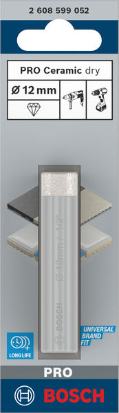 BOSCH PRO Ceramic dry Bohrer, 12 x 66 mm
