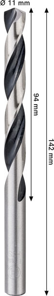 BOSCH Metal HSS Spiralbohrer, 11 x 94 x 142 mm, CYL-Schaft