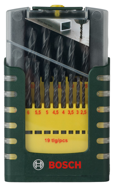 BOSCH 19-teiliges HSS-R-Metallbohrer-Set
