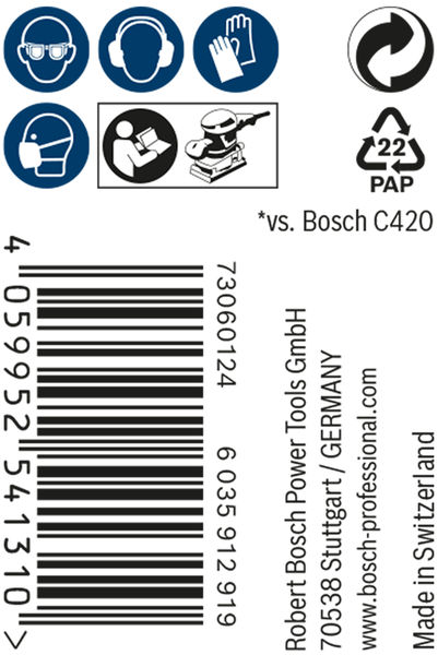 BOSCH EXPERT M480 Schleifnetzrolle, 115x5000mm, K400 BOSCH EXPERT M480 Schleifnetzrolle, 115x5000mm, K400