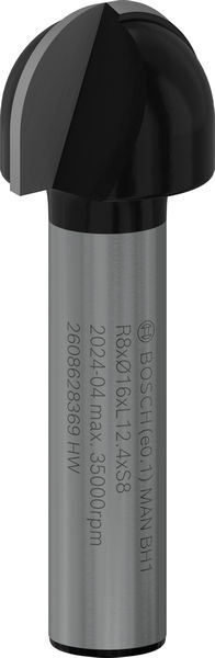 BOSCH PRO Hohlkehlfräser, R 8, Schaft 8 mm BOSCH PRO Hohlkehlfräser, R 8, Schaft 8 mm