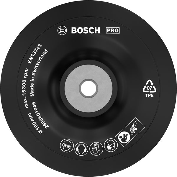 BOSCH PRO Stützteller weich, 125 mm, M10 BOSCH PRO Stützteller weich, 125 mm, M10