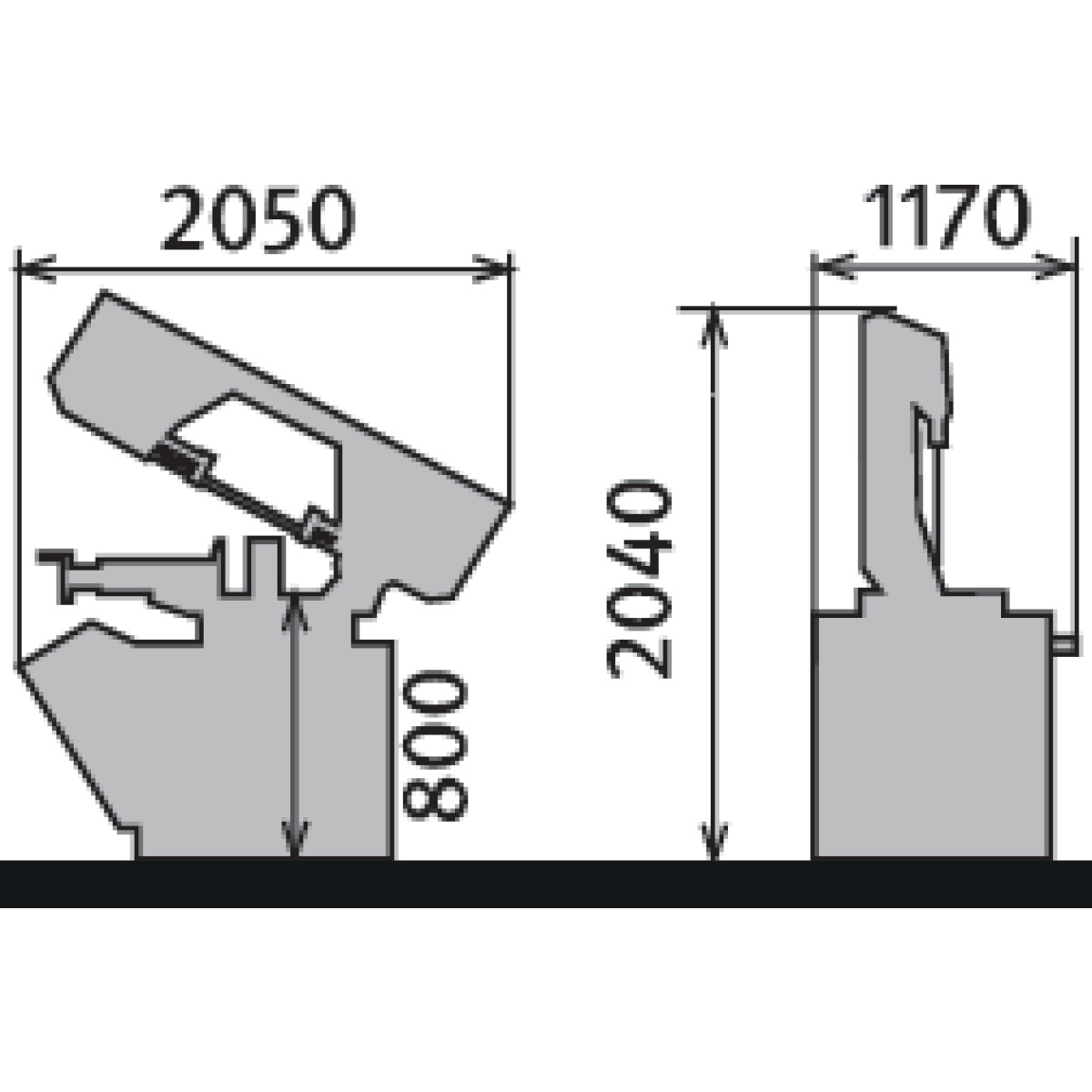 Metallkraft Halbautomatische Schwenkrahmen-Metallbandsäge BMBS 300 x 320 HA-DG