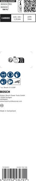 BOSCH EXPERT ‘Vehicle Rescue’ S 1157 CHM Säbelsägeblatt, 1 Stück BOSCH EXPERT ‘Vehicle Rescue’ S 1157 CHM Säbelsägeblatt, 1 Stück