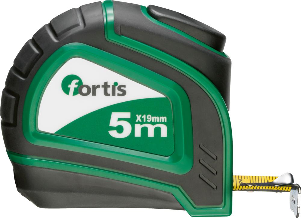FORTIS Taschenbandmaß Bandstopp 5mx19 mm FORTIS FORTIS Taschenbandmaß Bandstopp 5mx19 mm FORTIS