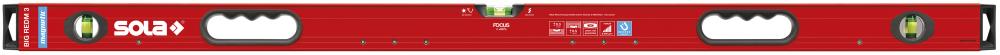 SOLA Magnet-Wasserwaage LM Big REDM 3 200cm pulverbeschichtet Sola